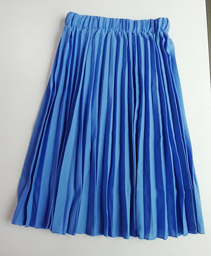 Autumn Women  Elastic High Waist Pleated Skirt - friipe